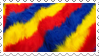 rainbow fur stamp